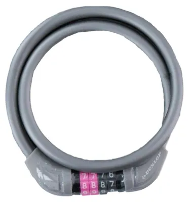 Produktbild von Dunlop - Fahrrad-Kettenschloss PP7590 (Einheitsgröße) (Grau), KI-generiertes Bild