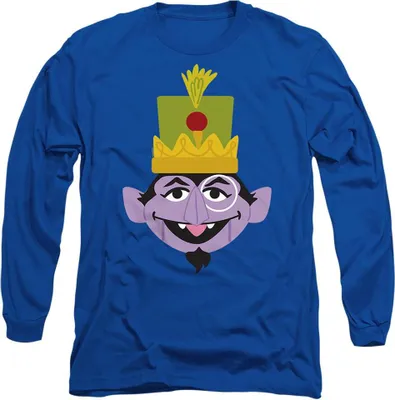 Produktbild von Sesame Street - T-Shirt für Herren/Damen Uni, weihnachtliches Design, Langärmlig TV26636 (XL) (Königsblau)