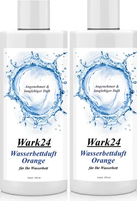 Produktbild von Wark24 Wasserbettduft Orange basierend auf natürlichen Ölen 500ml (2er Pack)
