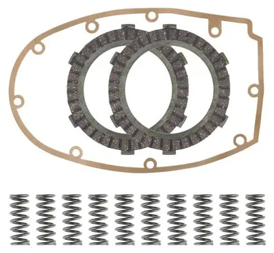 Image de Disques d'embrayage + ressorts d'embrayage + joint pour Zündapp M 25 50 Bergsteiger type 434 - Citomerx