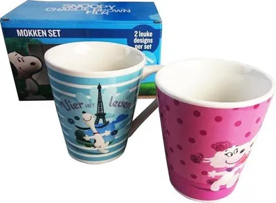 Image de Lot de 2 tasses en céramique SNOOPY