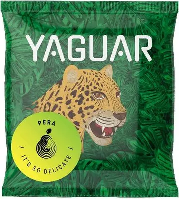 Produktbild von Yaguar - Mate Tee Probe Pera 50g - Birne, Apfel - Sanfte Energie - Luftgetrocknet - Mild, Wenig Staub - Yerba Mate aus Brasilien - 18 Monate Gereift