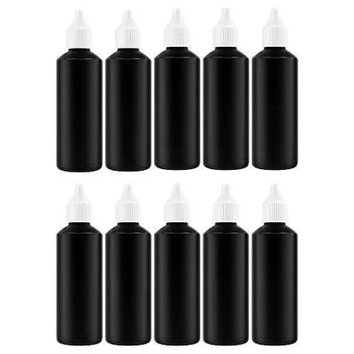 Produktbild von Kittifix Dosierflasche 80ml Schwarz mit Dosierspitze LDPE 10er Set