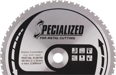 Produktbild von Makita Kreissägeblatt, SPECIALIZED, TCT TCT - 305 x 25,4 mm - 60 T - Metall