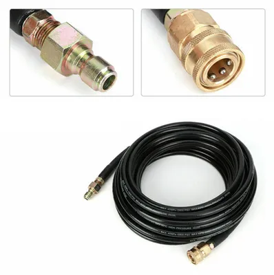 Image de Tuyau de nettoyage haute pression de 50 pieds, 5800 PSI, avec raccord rapide de 3/8 pouce