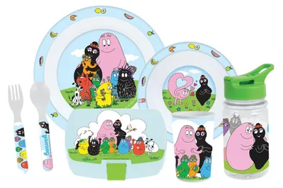 Zdjęcie produktu dla Zestaw plastikowych naczyń Fun House 6 elementów