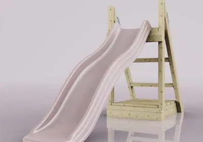 Produktbild von OutdoorToys Rutsche Gecko aus Holz in Rosa 175cm 175cm