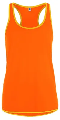 Image de Starworld - Haut pour femmes, Sport LT5400 (XL) (orange fluo/doré)