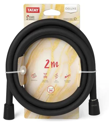 Zdjęcie produktu dla Tatay Deluxe Wąż prysznicowy 2 M Srebrny Srebrny Jeden rozmiar