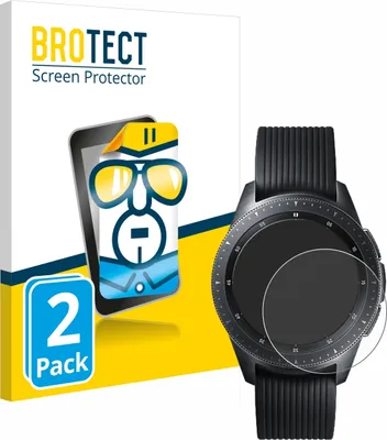 Produktbild von 2x Für Samsung Galaxy Watch (42 mm) Schutzfolie BROTECT Displayschutz Display Schutz Folie Klar Transparent