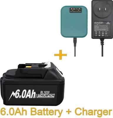 Immagine prodotto di Batteria di ricambio Makita 18V Li-Ion, rosa, compatibile con BL1830/BL1840/BL1860/BL1890, con caricabatterie