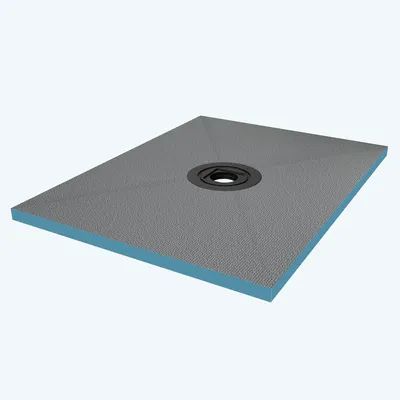 Image de doporro Receveur à Carreler Recoupable sur Mesure pour Douche Bac de Douche avec Pente Intégrée 90x120x4cm Design XPS