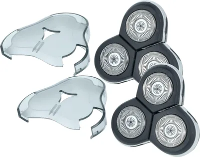 Produktbild von vhbw 2x Ersatz-Scherköpfe kompatibel mit Philips S9000 Series, RQ1251, RQ1275, RQ1280, RQ1260 Elektrorasierer, Schwarz