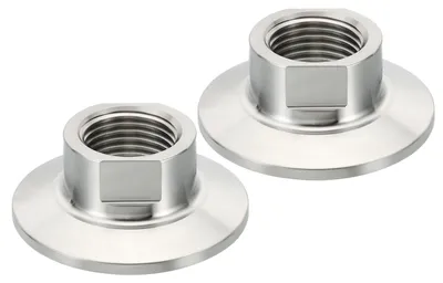 2er-Pack TC Tri-Clamp auf NPT 1/2" Adapter, 50,5 mm, Edelstahl