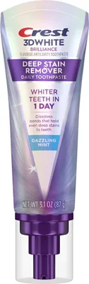 Produktbild von Zahnpasta, Crest 3D White, Fleckenentferner, Intensive Aufhellung, mit Fluorid, 87g
