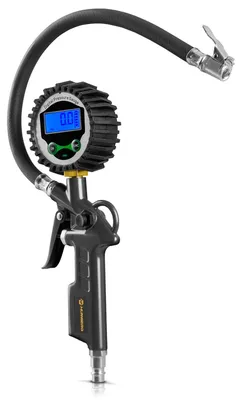 Zdjęcie produktu dla Humberg HM-260 – pistolet do pompowania opon z cyfrowym manometrem