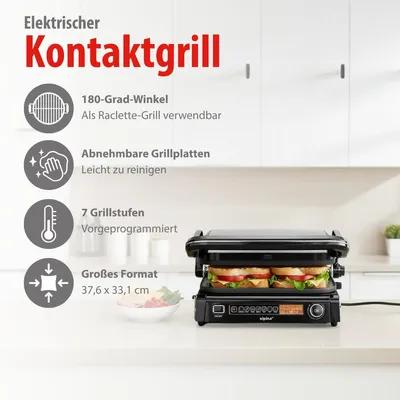 Obrázek produktu pro Kontaktní gril ALPINA, 2100 W