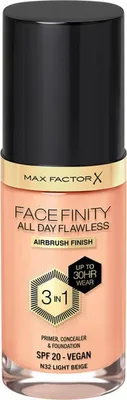 Productafbeelding van Crèmige make-up primer Max Factor Facefinity 3-in-1 SPF 20, tint Nº 32 - lichtbeige, 30 ml