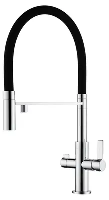 Immagine prodotto di Miscelatore da cucina Ausmann Claridge a 3 vie con bocca flessibile e acqua filtrata – Acciaio inossidabile - 1208970505