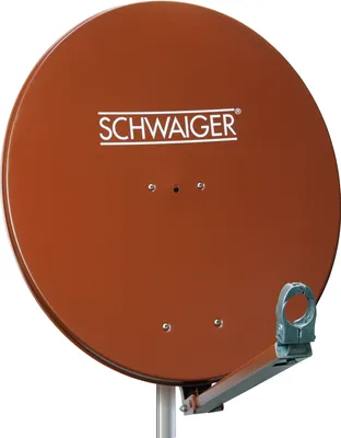 Produktbild von Aluminium Satellitenschüssel 80 cm vormontiert ziegelrot