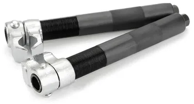 Image de Tendeur de ressort - Lot de 2 pièces - Capacité de charge de 1 000 kg - Réglable de 2,3 à 28 cm - Pour voiture/SUV/pick-up - Noir