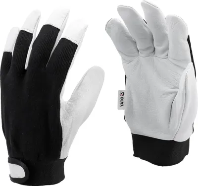 Obrázok produktu pre Yato YT-74639, Dielenské rukavice, Čierna, Biela, Dospelý, Unisex, Odolné proti prerezaniu, 1 kusov