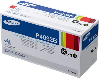 Produktbild von Samsung CLT-P4092B 2er-Pack Schwarz Tonerkartuschen, 1500 Seiten, Schwarz, 2 Stück(e)