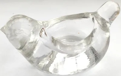 Produktbild von Teelichthalter Vogel aus transparentem Glas