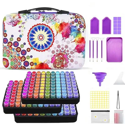 Image de Boîte de rangement avec 240 compartiments pour la peinture diamant
