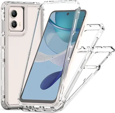 Produktbild von Transparente Handyhülle für Motorola Moto G53 / G23 / G13 Stoßfeste TPU und PC Hybrid Klar Hülle
