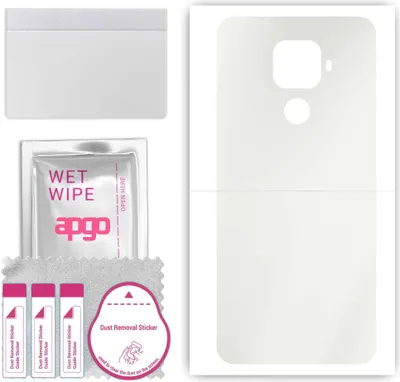 Produktbild von apgo Rückseite Schutzfolie, Matt, kompatibel mit Huawei nova 5z, Hinten Hydrogel-Displayschutzfolie mit Positionierhilfe, kratzfest, einfache Montage