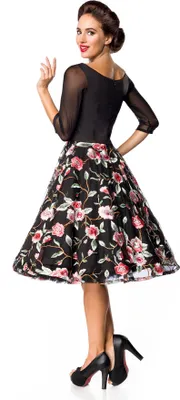 Produktbild von Belsira - Premium besticktes Vintage - Swingkleid -