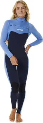 Produktbild von Rip Curl D/patrol 4/3 Mm Gb Perf Neoprenanzug Mit Langem Arm Und Reißverschluss Am Brustkorb Für Damen Blau 6 Damen Blau 6