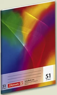 Produktbild von Schulheft A6 Lineatur 51 80 g/qm 24 Blatt Packung mit 20 Stück
