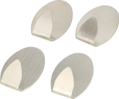 Produktbild von KOTARBAU® Satz 4 Stk. Klebehaken Oval aus Edelstahl