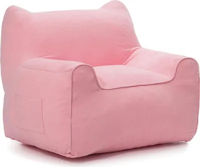 Zdjęcie produktu dla Pufa - Ogromny fotel workowy - Miękka, wyściełana - Puszysta sofa - Obicie materiałowe - Do sypialni i salonu - Różowa