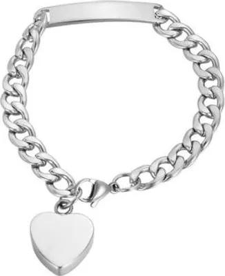 Immagine prodotto di Bracciale Luxe As 20 cm con ciondolo per ceneri, capelli o profumo - gioielli commemorativi con porta rami e sacchetto di conservazione