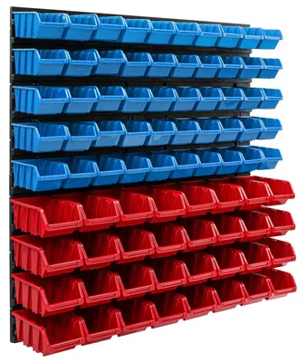 Produktbild von Wandregale mit Stapelboxen für Organisation und Lagerung
