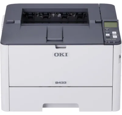 Produktbild von OKI B433dn, LED, 1200 x 1200 DPI, A4, 45 Seiten pro Minute, Doppelseitiger Druck, Grau, Weiß
