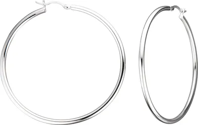 Produktbild von JOBO Creolen rund 925 Sterling Silber Ohrringe Silberohrringe Silbercreolen