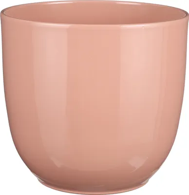 Produktbild von Blumenübertopf "Tusca" aus Keramik H 25 cm – Ø 28 cm Rosa - Übertopf Keramik Blumentopf Pflanztopf
