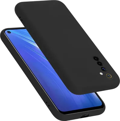 Image de Cadorabo Housse pour Realme 6 4G / 6s Housse en noir Housse pour portable Case Cover TPU Etui