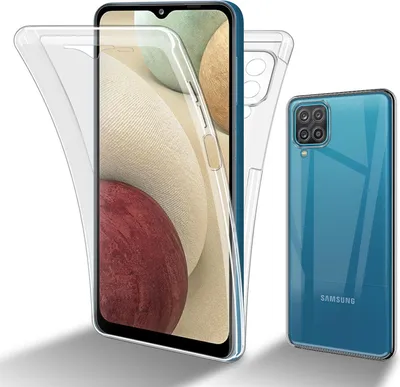Produktbild von Cadorabo Schutzhülle für Samsung Galaxy A12 / M12 Hülle in Transparent 360° Etui Full Body Handyhülle Cover Case