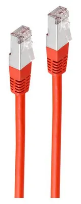 Imagen del producto de Cable de conexión Cat. 5e, blindado (F/UTP), color rojo, 20 metros