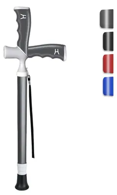 Obrázok produktu pre Skladacia opora 2 v 1, teleskopická, s nastaviteľnou výškou 38-96 cm, ultraľahká, pre zvýšenie mobility