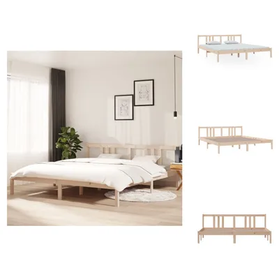 Produktbild von vidaXL Massivholzbett 180x200 cm -  Betten & Bettgestelle
