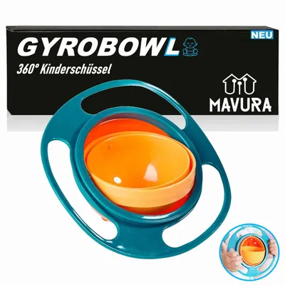 Produktbild von GYROBOWL Baby Schüssel Kinder Teller Schale Snackschüssel auslaufsicher