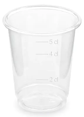 Image de Verre en rPET 20/40/50 ml, diamètre 48 mm, lot de 40 pièces