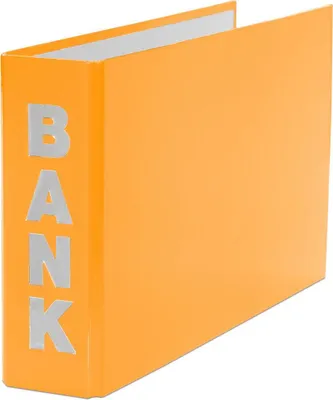 Produktbild von Bankordner / 140x250mm / für Kontoauszüge / Farbe: orange