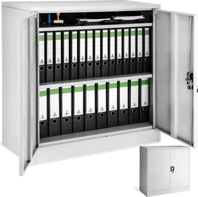 Produktbild von tectake® Aktenschrank abschließbar 90 x 40 x 90 cm